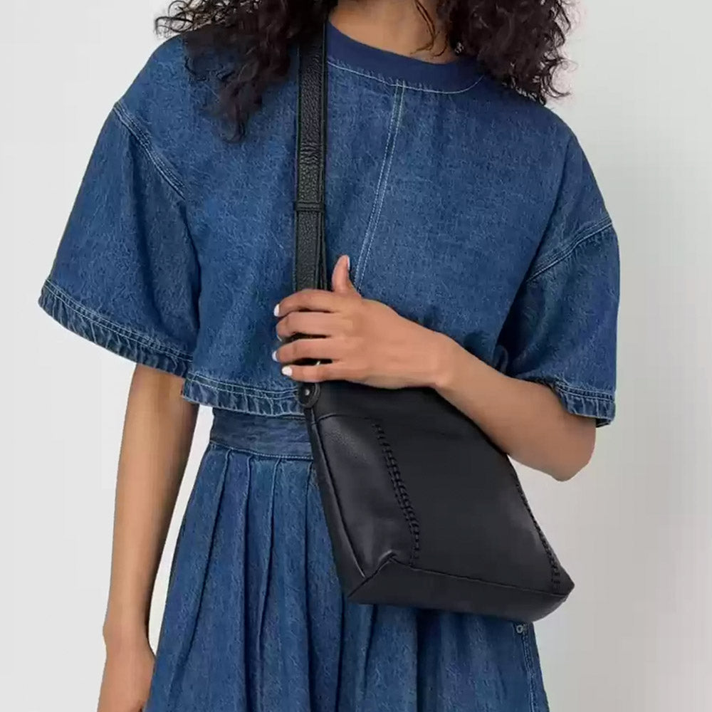 The Sak Melrose Crossbody - Leather - Black