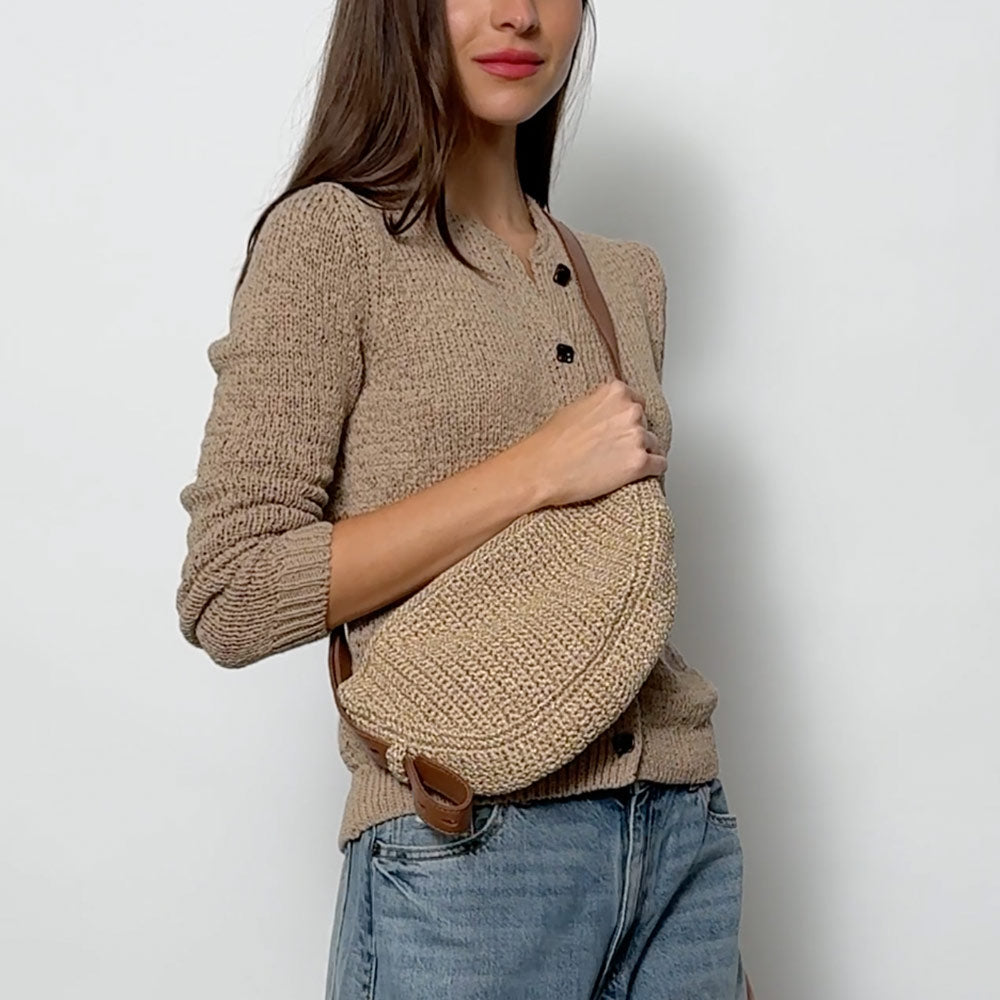 The Sak Tess Sling - Hand Crochet - Bamboo Static
