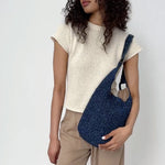 The Sak Los Feliz 120 Hobo - Hand Crochet - Denim Tonal Straw